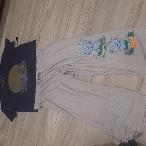 RICK & MORTY | Dark Navy Blue Rick and Morty Tee Shirt and pants set